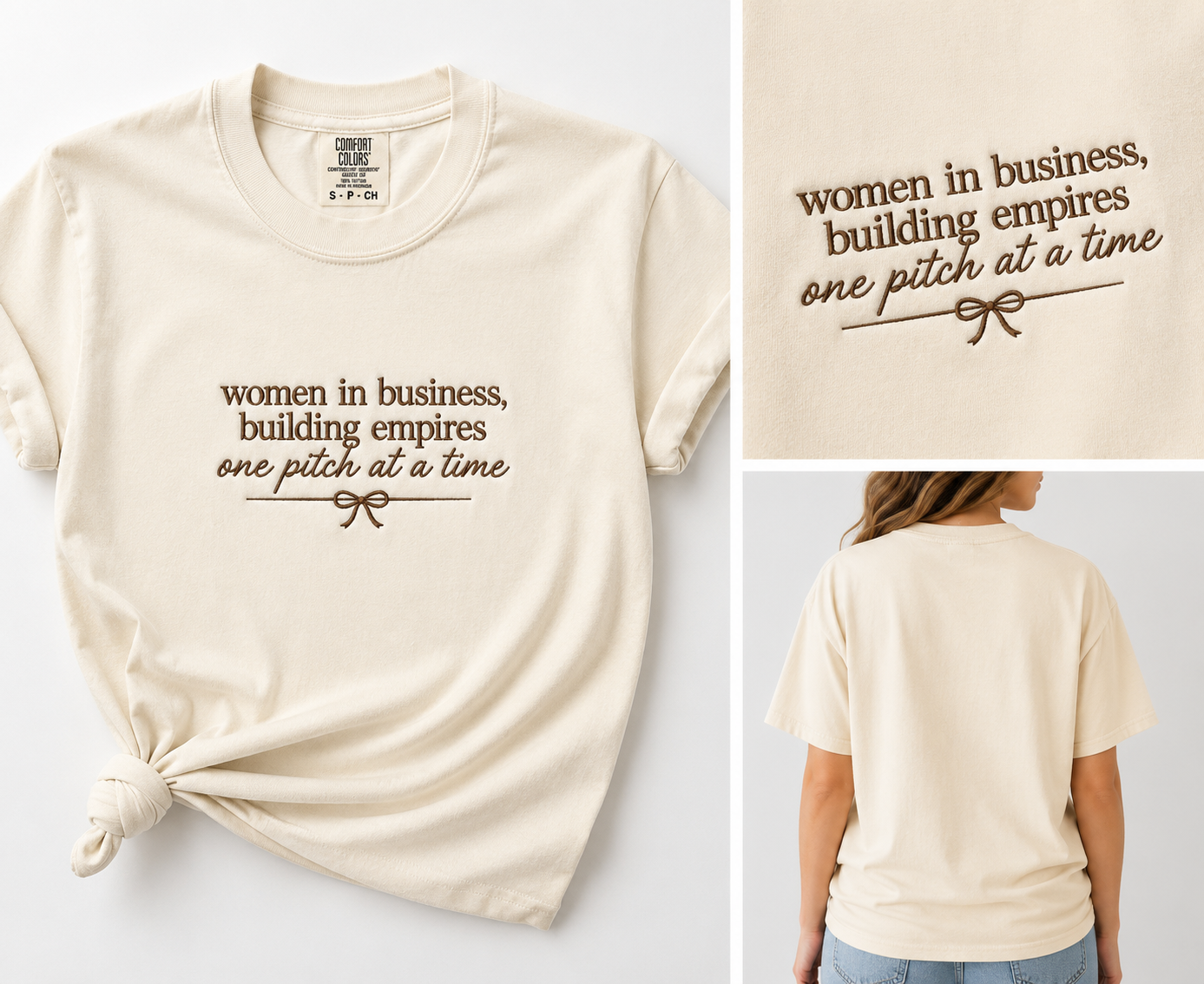 Woman in Business: Building Empires, One Pitch at a Time – Embroidered T-Shirt