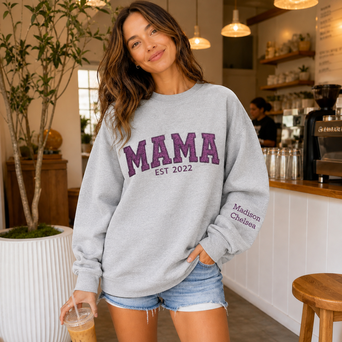 Mama Embroidered Sweatshirt