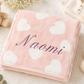 Personalized Blanket  | Custom Embroidered Name Gift | Newborn Baby Shower Gift