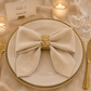 Personalized Monogram Dinner Napkins set of 4 | Custom Embroidered Wedding Table Linens