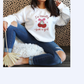 I am Literally Just a Girl Embroidered Sweatshirt- Cute Cherry Aesthetic Pullover for Women & Teens | Soft Cozy Crewneck