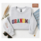 Personalized Grandma Sweatshirt with Grandkids' Names | Custom Varsity Letter Crewneck