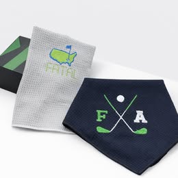 Golf Towels-Custom Initials, Golf lover