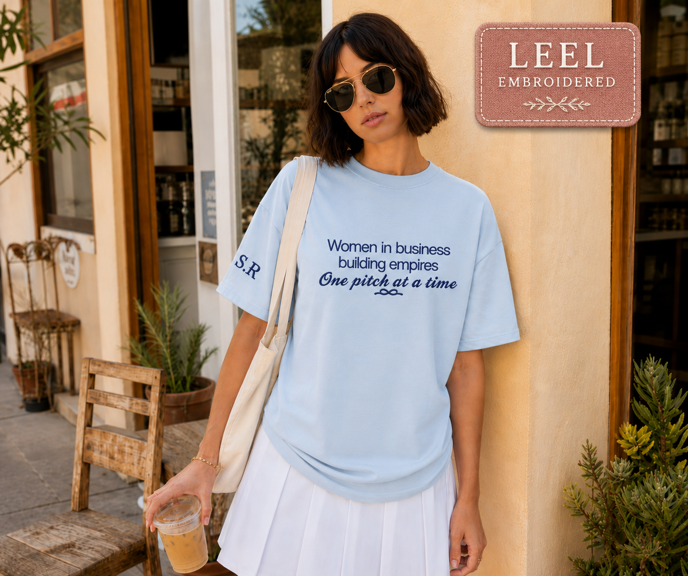 Woman in Business: Building Empires, One Pitch at a Time – Embroidered T-Shirt