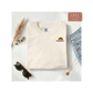 Chasing Waves Embroidered Unisex T-Shirt | Retro Sunburst Beach Tee