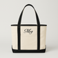Personalized Canvas Tote Bag – Custom Name or Monogram Embroidered Tote
