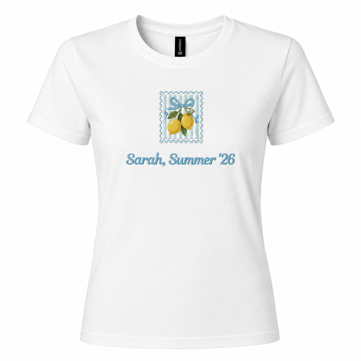 Lemon Summer Embroidered Personalized T-Shirt
