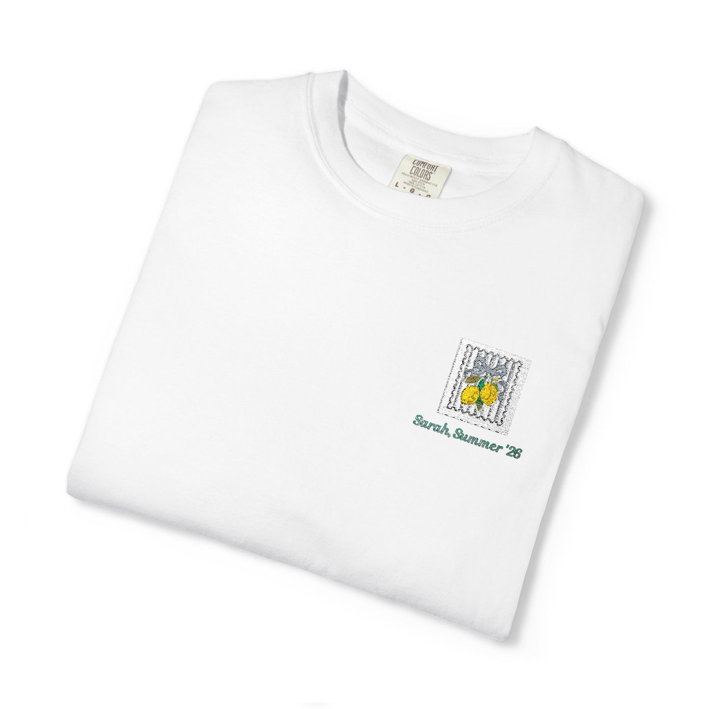 Lemon Summer Embroidered Personalized T-Shirt