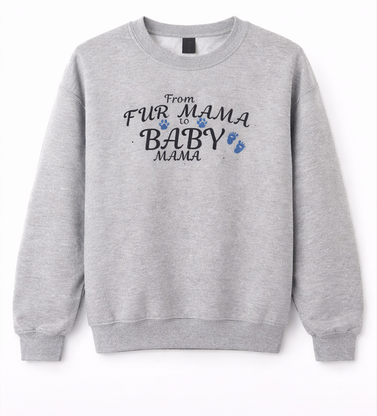 From Fur Mama to Baby Mama Embroidered Sweater