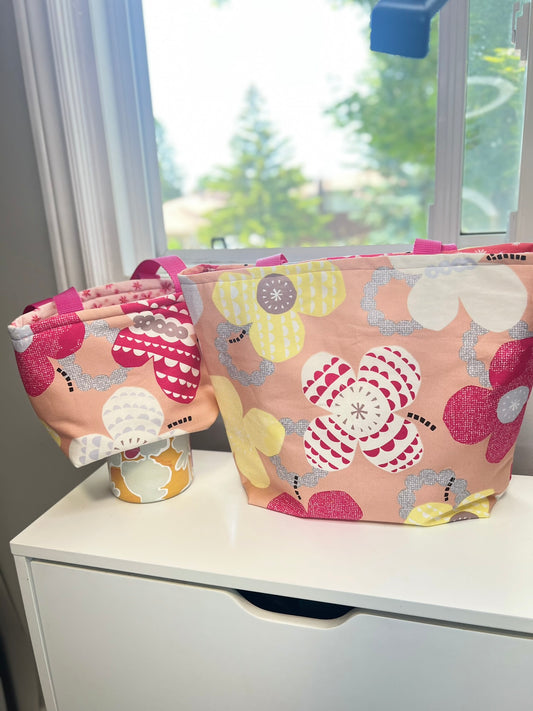 Tote-ally Cute Mommy & Me Tote Bag Set – Cute Reusable Totes for Moms and Kids