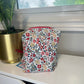 Morning Hustle Red Floral | Handmade & Personalized Travel Toiletry Pouch
