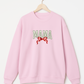 MAMA Bow Embroidered Sweatshirt