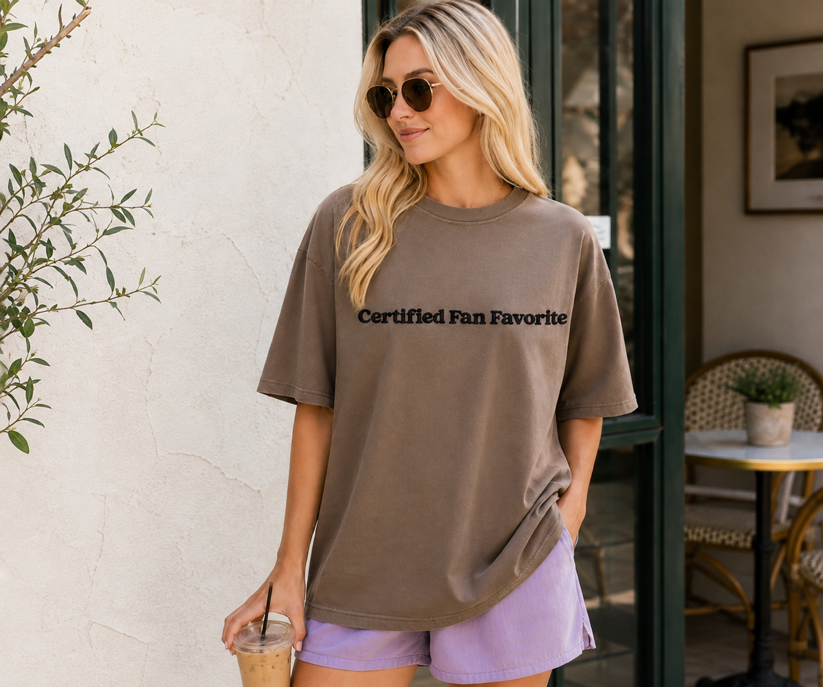 Certified Fan Favorite | Embroidered Graphic Tee