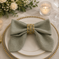 Personalized Monogram Dinner Napkins set of 4 | Custom Embroidered Wedding Table Linens