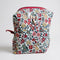Morning Hustle Red Floral | Handmade & Personalized Travel Toiletry Pouch