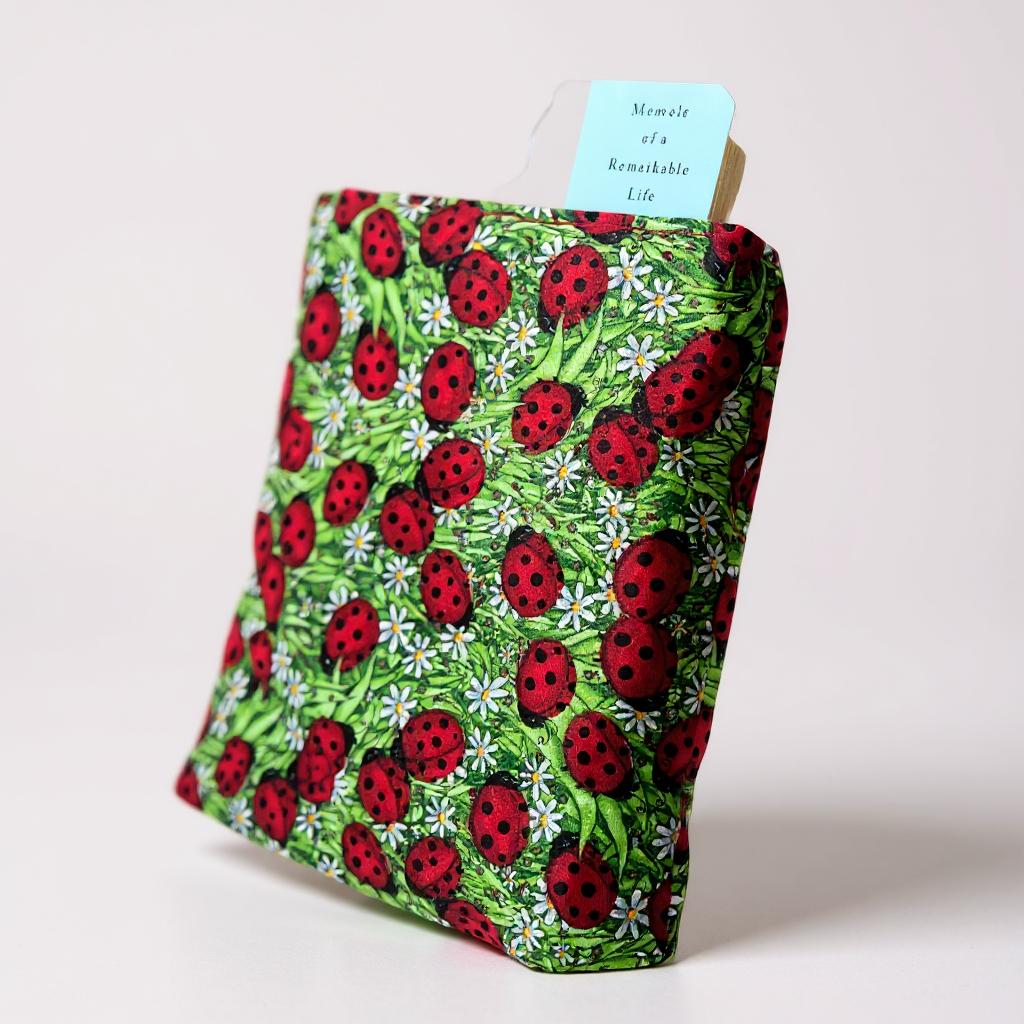 🐞 Ladybug Book Sleeve | Handmade Kindle Case – Cute & Eco-Friendly