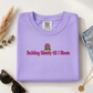 Building Silently Till I Bloom Embroidered T-Shirt