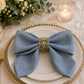 Personalized Monogram Dinner Napkins set of 4 | Custom Embroidered Wedding Table Linens