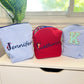Personalized Embroidered Makeup Bag for Women | Handmade Cosmetic Pouch | Travel Toiletry Organizer | for bestfriend/brides