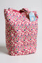 Handmade Pink Floral Corduroy Tote Bag | Eco-Friendly Reusable Shopping Bag | Stylish everyday carryall for women