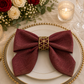 Personalized Monogram Dinner Napkins set of 4 | Custom Embroidered Wedding Table Linens